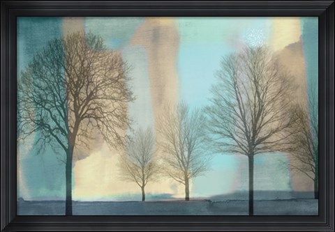 Framed Misty Morning I Print