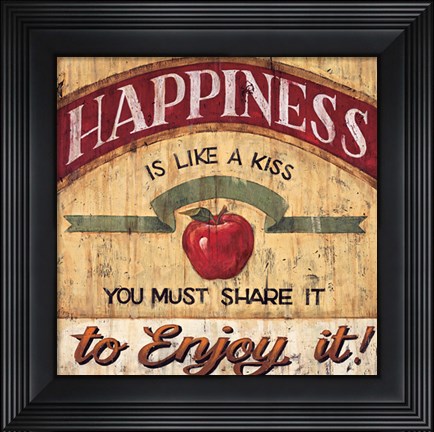 Framed Happiness Print