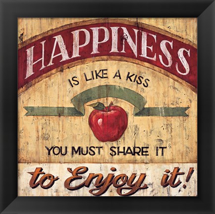 Framed Happiness Print