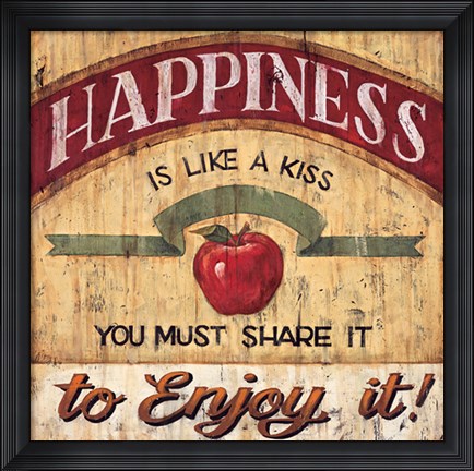 Framed Happiness Print