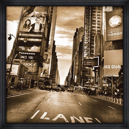 Framed Times Square Print