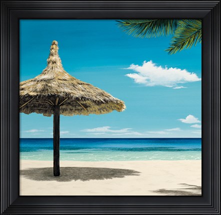 Framed Seashore Serenity I Print
