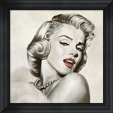 Framed Marilyn Monroe - Dazzle Print