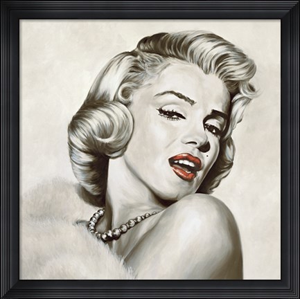 Framed Marilyn Monroe - Dazzle Print