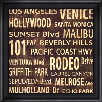 Framed L.A. Print