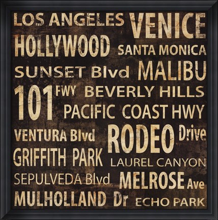 Framed L.A. Print