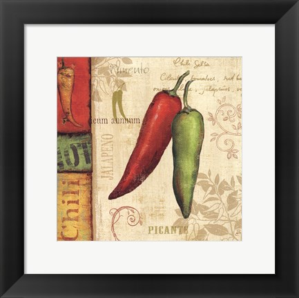 Framed Hot &amp; Spicy I Print