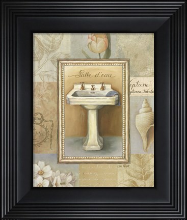 Framed Tranquil Bath I Print