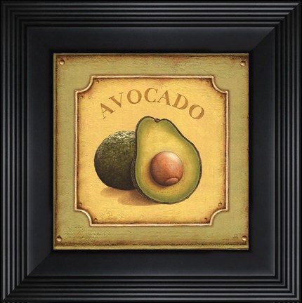 Framed Avocado - mini Print