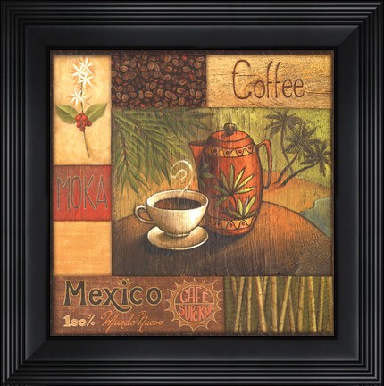 Framed Pause Caf I Print