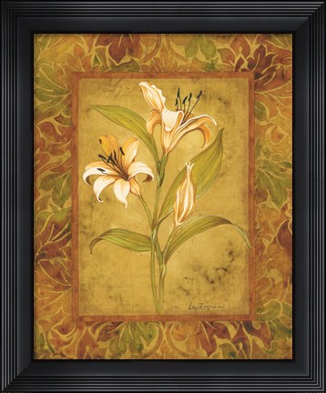 Framed Garden Lilies I Print