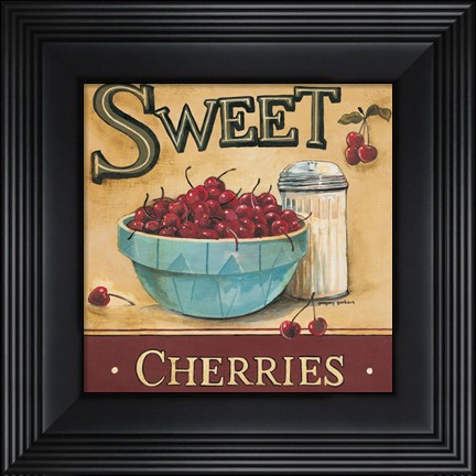 Framed Sweet Cherries - mini Print