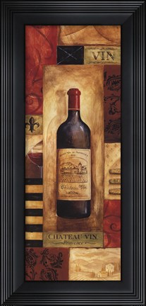 Framed Chateau Vin Panel - mini Print