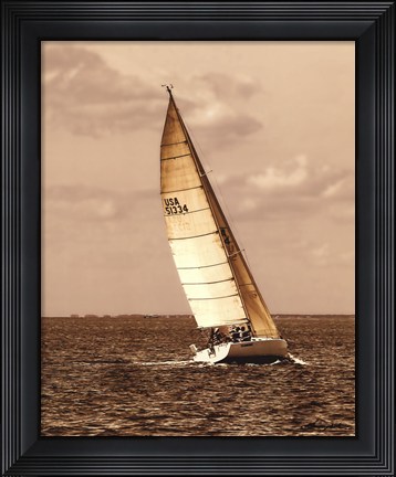 Framed Weekend Sail II Print