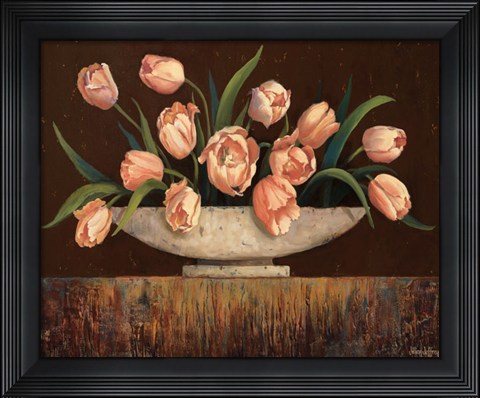 Framed Elegant Tulips - mini Print