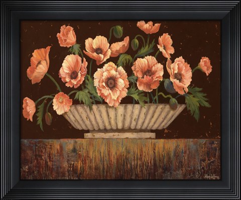 Framed Elegant Poppies - mini Print