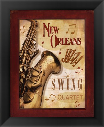Framed New Orleans Jazz II Print