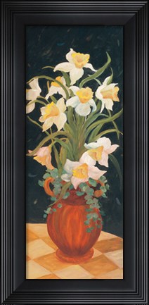 Framed Daffodils at Dark - mini Print