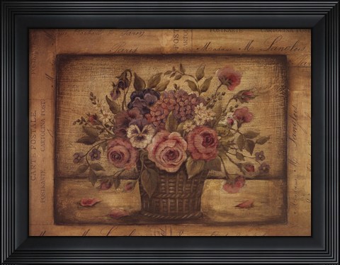 Framed Paris Bouquet II Print