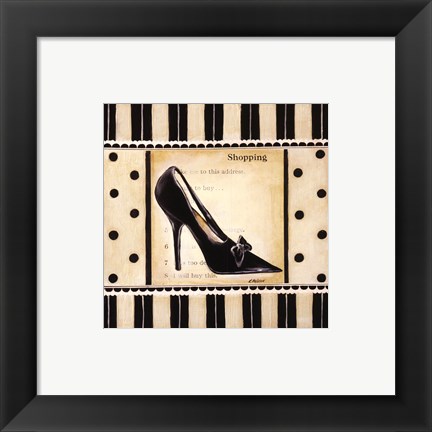 Framed Shopping I - mini Print