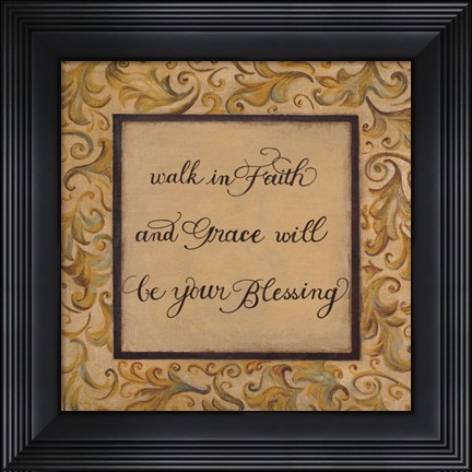 Framed Walk in Faith Print