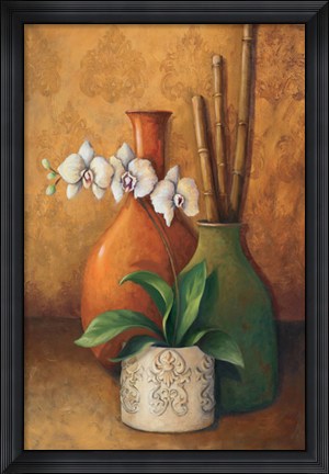 Framed Modern Orchid II Print