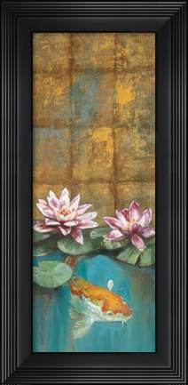 Framed Golden Koi I - mini Print