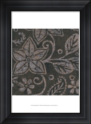 Framed Island Batik I Print