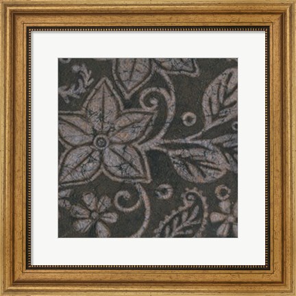 Framed Island Batik I Print