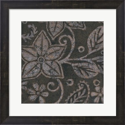 Framed Island Batik I Print