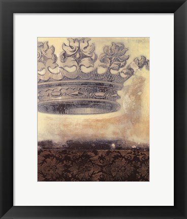 Framed Regal Crown I Print