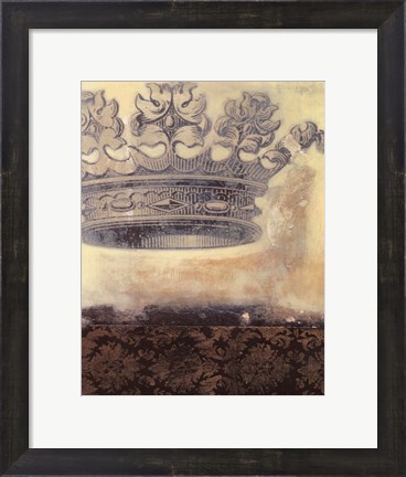 Framed Regal Crown I Print