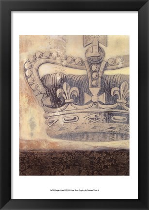 Framed Regal Crown II Print