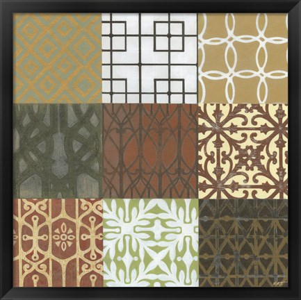 Framed Trellis 9-patch Print