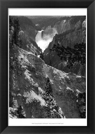 Framed Mountain Waterfall I Print