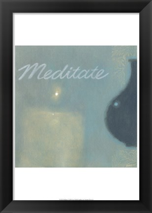 Framed Meditate Print