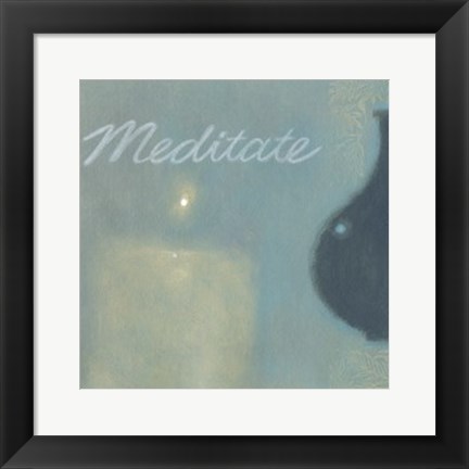 Framed Meditate Print