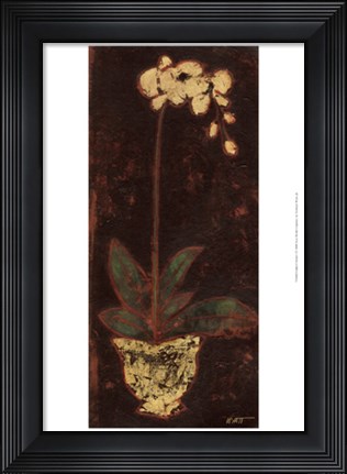 Framed Gilded Orchid I Print