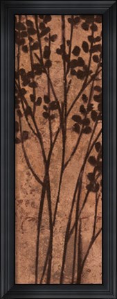 Framed Twigs on Copper I Print