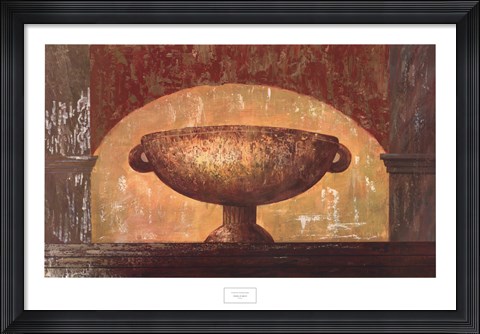 Framed Vessel in Arch I Print