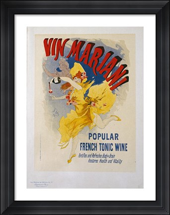 Framed Vin Mariani Print