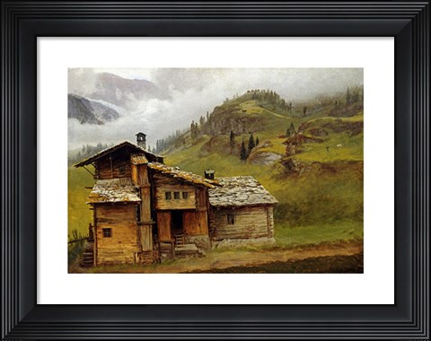 Framed Mountain House Print