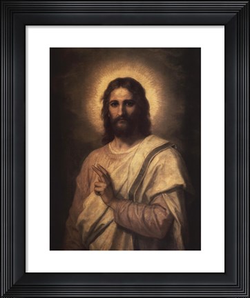 Framed Figure of Christ Print