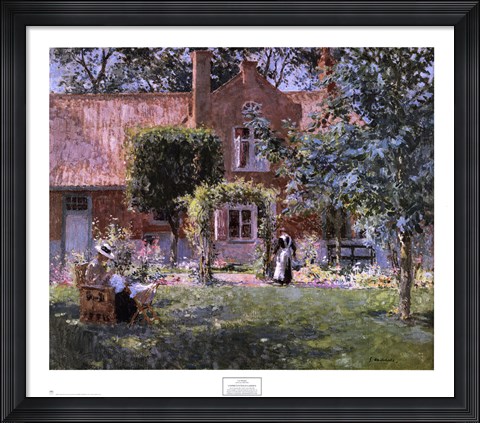 Framed Unpretentious Garden Print