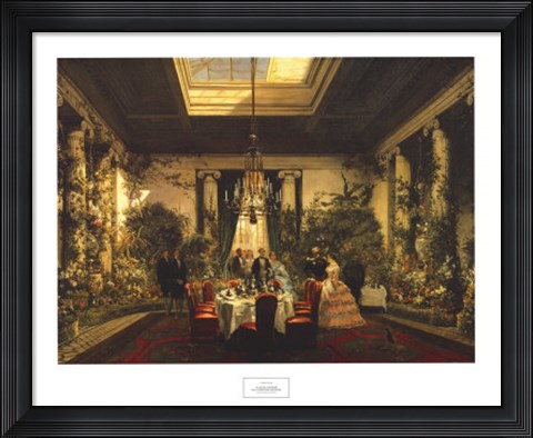Framed La Salle a Manger de la Princesse Mathilde Print