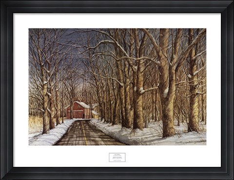Framed Bend in the Road Print