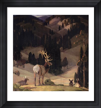 Framed October in the Mountains Print