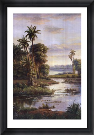 Framed Island Serenity I Print