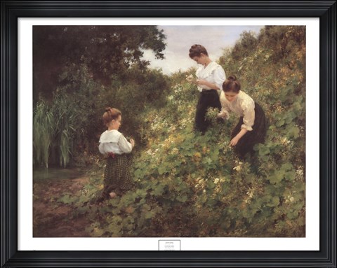 Framed Flower Girls Print