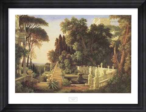 Framed Italian Villa Print